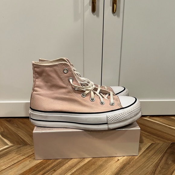Converse high tops pink size 8 platform or thick soles - Picture 12 of 12